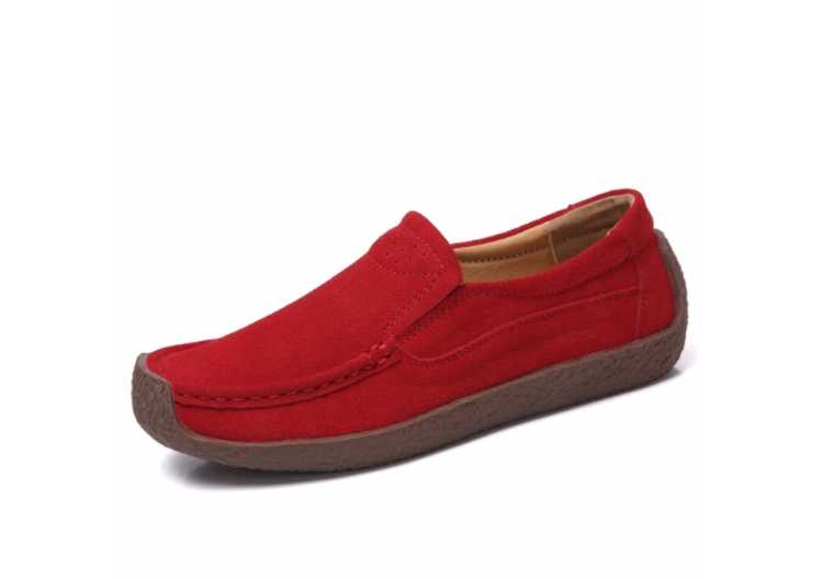 35 43 large size women's shoes British leather set foot suede snail shoes fashion shoes