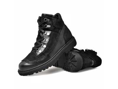 Leather Martin Boots Men Autumn Tooling High To Help Men Leather Black Short Boots Tide Shoes Mens Boots Chelsea Fashion Shoes