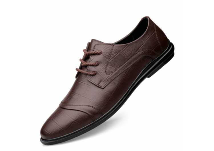 Luxury Genuine Leather Men's Casual Shoes Business Work Office Male Dress Shoes Spring Soft Oxfords Leather Men's Driving Shoes