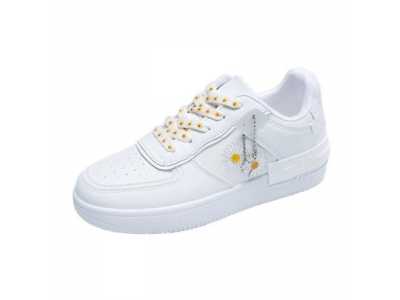 new Spring Korean Sports Shoes Lace Up flats Breathable White Shoes platform Woman Shoes casual Sneakers