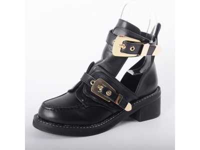 Motorcycle Boots Female Spring New Sandals Boots Children Autumn Short Hollow Thick With Martin With Thin Woman Boots NO200