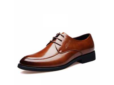 Brand Spring Shoes Men Leather Shoes Business Suit Men Shoes Youth Fashion Leisure Pointed Toe Wedding Shoes
