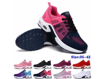 Women Running Shoes Air Cushion 4cm Height Increase Sports Sneakers Lightweight Breathable Mesh Female Walking Lace Up Shoes