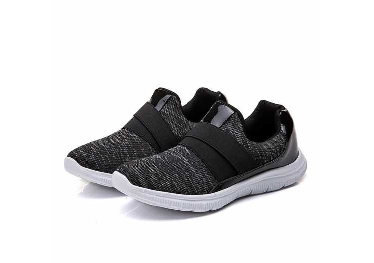 Women Flat Shoes Plus Size Casual Platform Soft Shoes Loafers Ladies Sneakers Breathable Walking Sneakers Black Flats Footwear