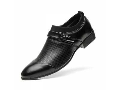 New Brand Men Formal Shoes Slip on Pointed Toe Patent Leather Oxford Shoes for Men Dress Shoes Business Plus Size 38 48