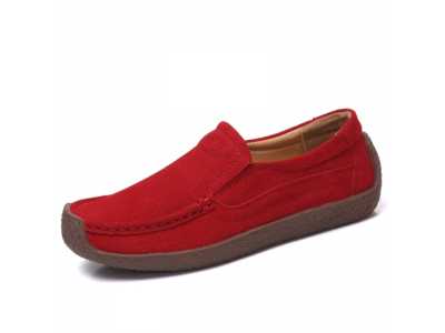 35 43 large size women's shoes British leather set foot suede snail shoes fashion shoes