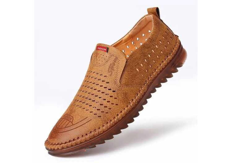 2021 Summer Men Microfiber Leather Shoes 38 44 Anti slip Soft Tendon Bottom Outsole Man Casual Bussiness Youth Leather Loafers
