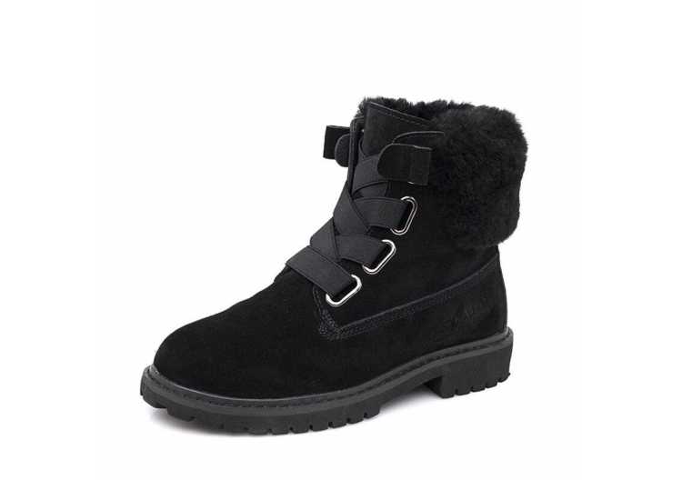 Snow Boots Women New Boots Winter Women Non slip Bottom Wool Platform Ankle Boots Thickened Plus Velvet Short Tube Cotton Shoes