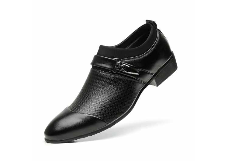 New Brand Men Formal Shoes Slip on Pointed Toe Patent Leather Oxford Shoes for Men Dress Shoes Business Plus Size 38 48