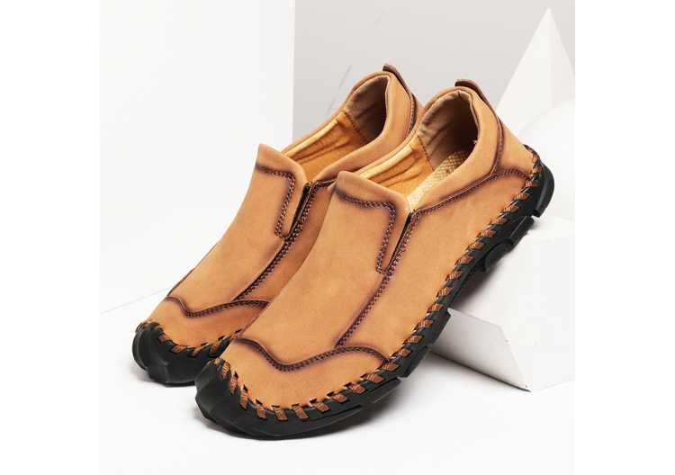 Quality Men's Leather Shoes Comfortable Luxury Man Casual Shoes Slip On Plus Size Driving Shoes Official Loafers Bigger Size 46